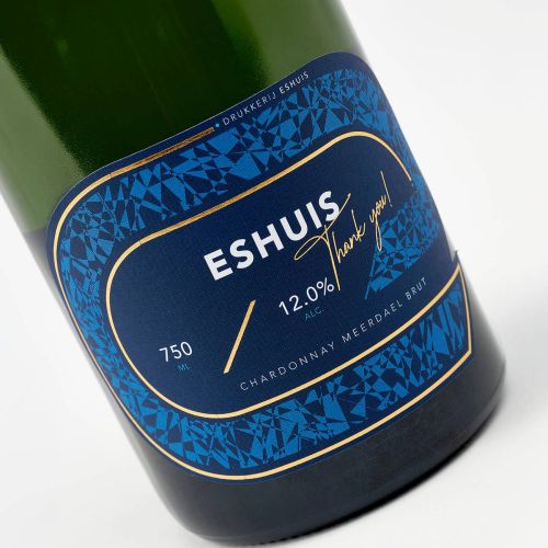 Etiketten met Foliedruk