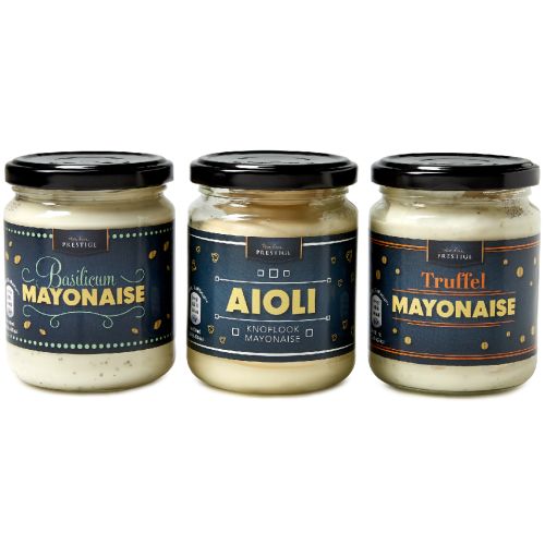 vierkante stickers op potjes