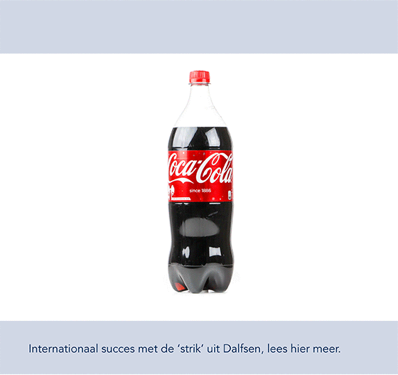 Coca-Cola etiket met strik