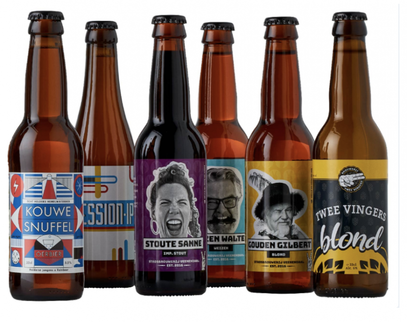 flesjes bier met eigen etiket 