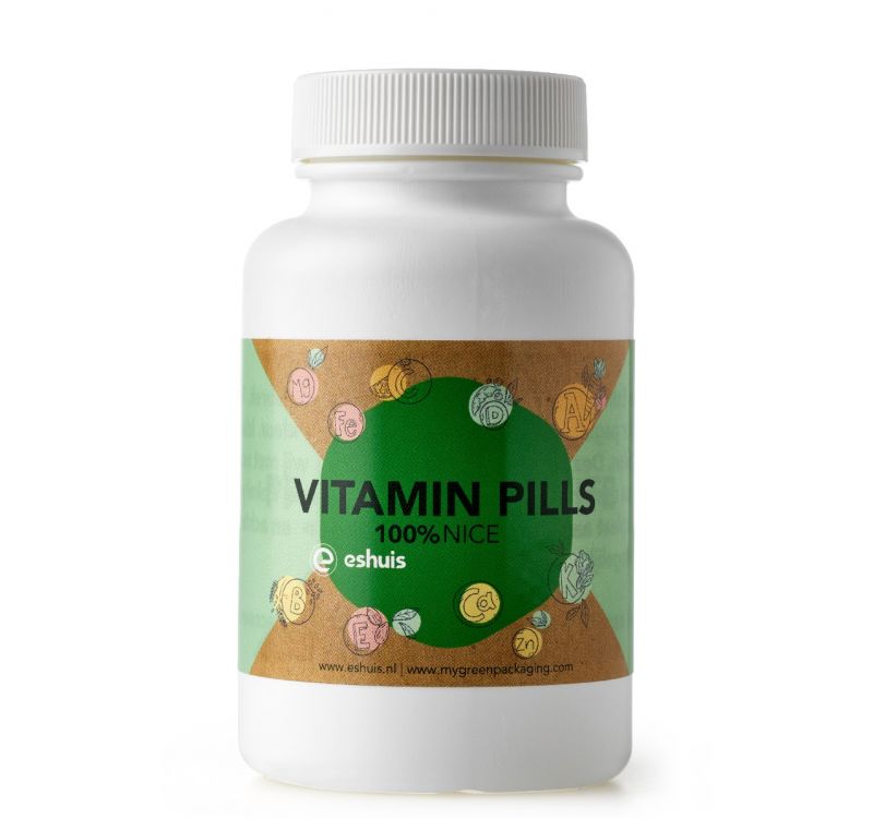 Etiketten voor vitamine