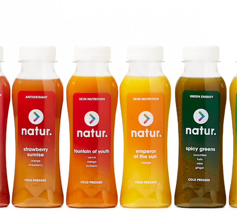 Gekleurde etiketten van Natur