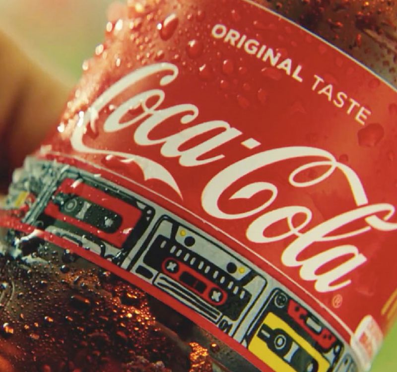 Coca-Cola etiket met festivalband