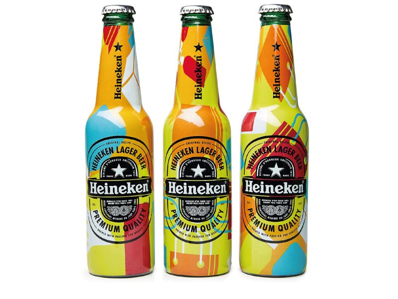 Shrink sleeves op bier flesjes